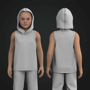 Boys Relaxed Hooded Tank Top Tech Pack
