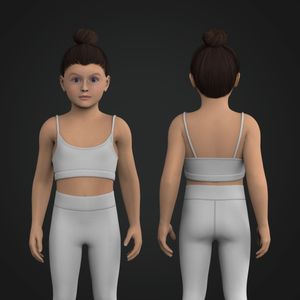 Girls Camisole Strappy Sports Bra Tech Pack