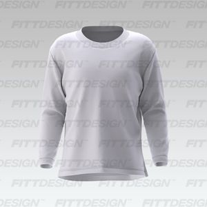 Girls Drop Shoulder Long Sleeve Tee Smart Mockup