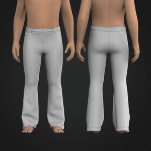 Girls Elasticated Waistband Flared Pants Tech Pack