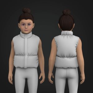 Girls Puffer Vest Tech Pack