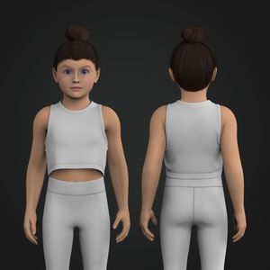Girls Relaxed Crop Tank Top Tech Pack