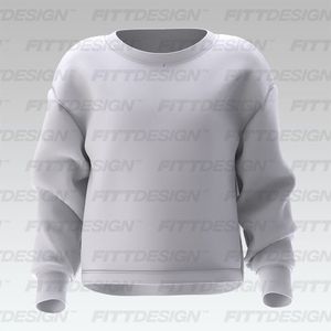 Girls Relaxed Drop Shoulder Sweater Smart Mockup