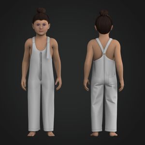 Girls Sleeveless Relaxed Jumpsuit Tech Pack