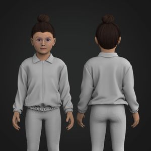Girls Zip Up Bomber Jacket Tech Pack