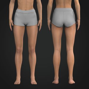 Ladies 1.50 Inch Inseam Overlapping Shorts