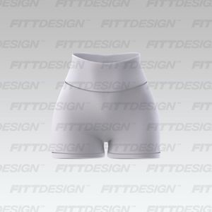 Ladies 3 Inch Inseam V-Biker Shorts Smart Mockup