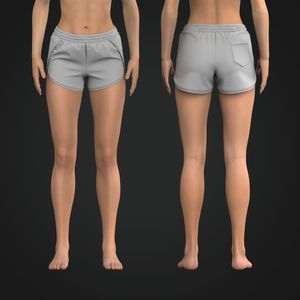 Ladies 3.00 Inch Inseam Elasticated Performance Shorts Tech Pack