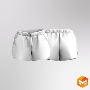 Ladies 3.00 Inch Inseam Mesh Performance Shorts 3D Garment