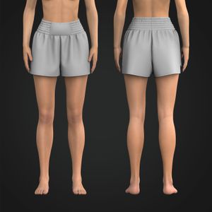 Ladies 3.00 Inch Inseam Muay Thai Shorts Tech Pack