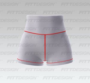 Ladies 3.00 Inch Inseam Scrunch Twisted Back Waistband Biker Shorts Smart Mockup