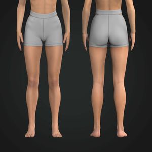 Ladies 4.00 Inch Inseam Waist Cut Out Biker Shorts Tech Pack