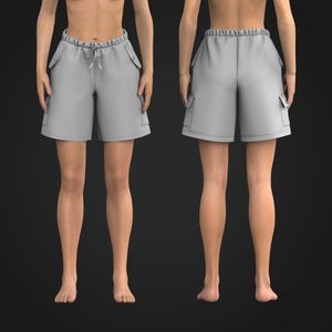 Ladies 8.00 Inch Inseam Woven Cargo Shorts Tech Pack