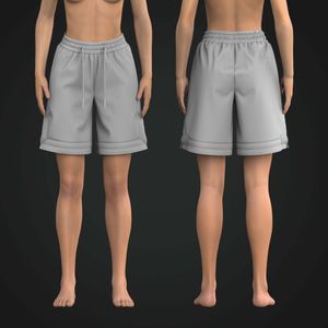 Ladies 9.00 Inch Inseam Basketball Jersey Shorts Tech Pack