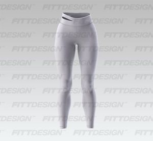 Ladies Asymmetric Side Cut Out Leggings Smart Mockup