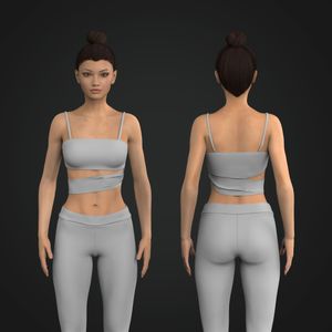 Ladies Asymmetrical Side Cut Out Strappy Tank Top Tech Pack