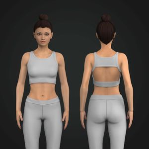 Ladies Back Cut Out High Impact Bra Tech Pack