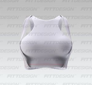 Ladies Back Cut Out High Impact Sports Bra Smart Mockup
