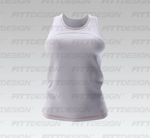 Ladies Back Cut Out Mesh Tank Top Smart Mockup