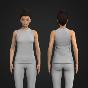 Ladies Back Pocket Tank Top Tech Pack