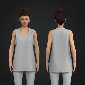 Ladies Basketball Split Hem Jersey Tech Pack