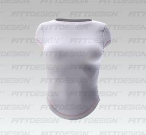 Ladies Boat Neckline Cap Sleeve Tee Smart Mockup