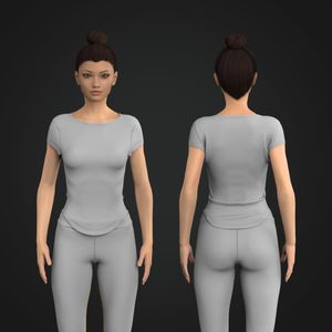 Ladies Boat Neckline Cap Sleeve Tee Tech Pack