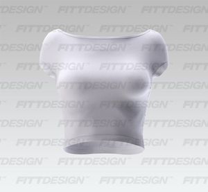 Ladies Boat Neckline Open Back Crop Top Smart Mockup