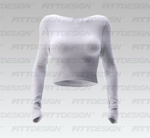 Ladies Boat Neckline Open Back Long Sleeve Top Smart Mockup
