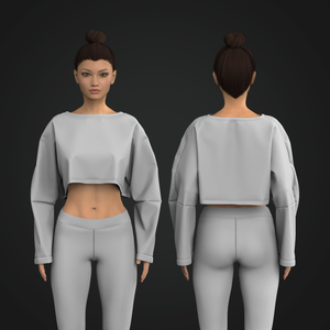Ladies Boat Neckline Oversized Knuckle Length Sweater Tech Pack