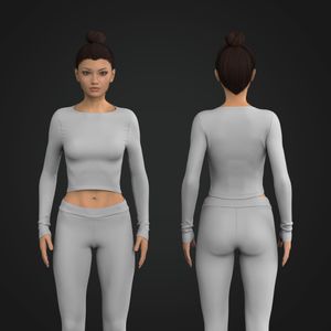 Ladies Boat Neckline Waist Length Long Sleeve Tee Tech Pack