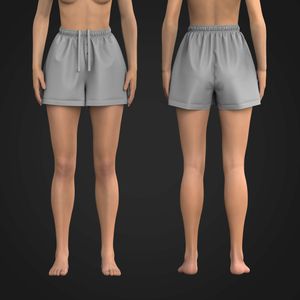 Ladies Button Up Lounge Shorts Tech Pack