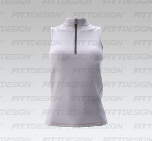Ladies Cadet Quarter Zip Sleeveless Tank Top Smart Mockup