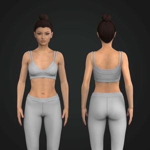 Ladies Camisole Layered Style Bralette Tech Pack