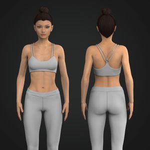 Ladies Camisole Strappy Micro Sports Bra Tech Pack