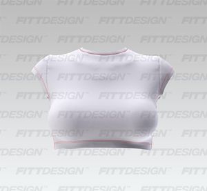 Ladies Cap Sleeve Open Back Criss Cross Crop Top Smart Mockup