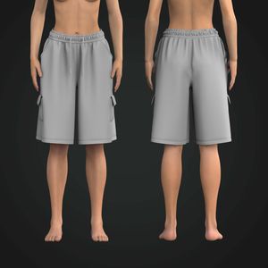 Ladies Cargo Pocket 12.00 Inch Inseam Lounge Shorts Tech Pack