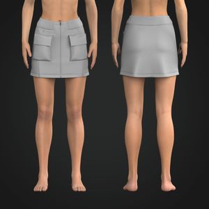 Ladies Cargo Skirt Tech Pack
