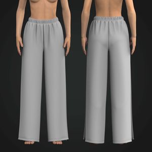 Ladies Casing Waistband Oversized Split Hem Joggers Tech Pack