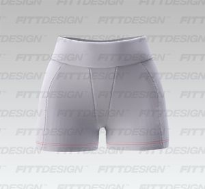 Ladies Contouring Biker Shorts Smart Mockup