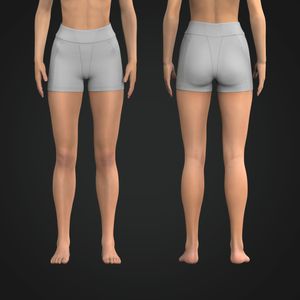 Ladies Contouring Biker Shorts Tech Pack