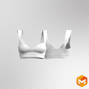 Ladies Contouring Crop Bra 3D Garment