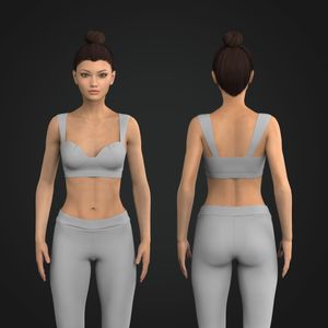 Ladies Contouring Crop Bra Tech Pack