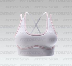 Ladies Contouring Cut Out Sports Bra Smart Mockup