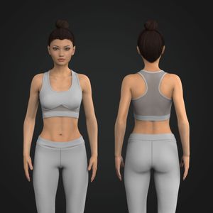 Ladies Contouring Mesh Racer Back Sports Bra Tech Pack