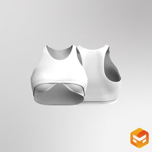 Ladies Contouring Mesh Sports Bra 3D Garment