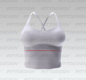 Ladies Criss Cross Overlapping Back Strappy Sports Bra Smart Mockup