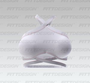 Ladies Cross Over Cut Out Sports Bra Smart Mockup