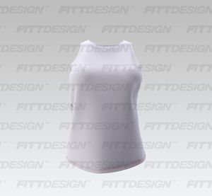Ladies Cross Over Open Back Relaxed Tank Top Smart Mockup