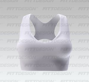 Ladies Cross Over Open Back Sports Bra Smart Mockup